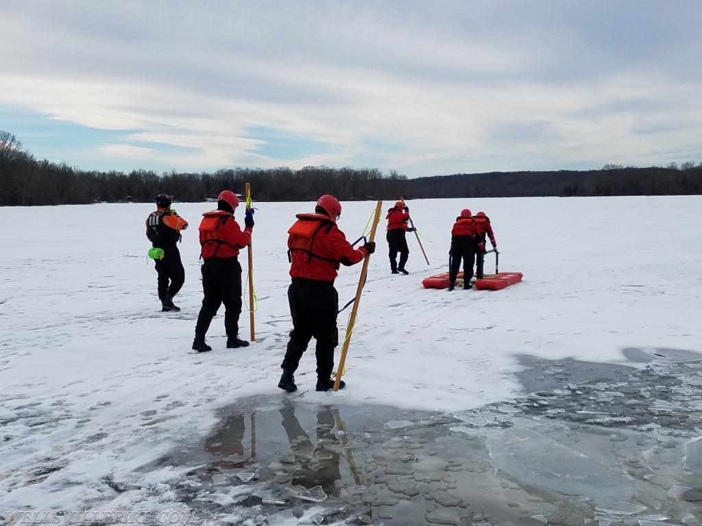 Ice rescue training - Photo by K. Eshleman